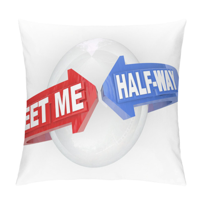 Personality  Meet Me Half-Way Arrows Compromise Settlement Pillow Covers