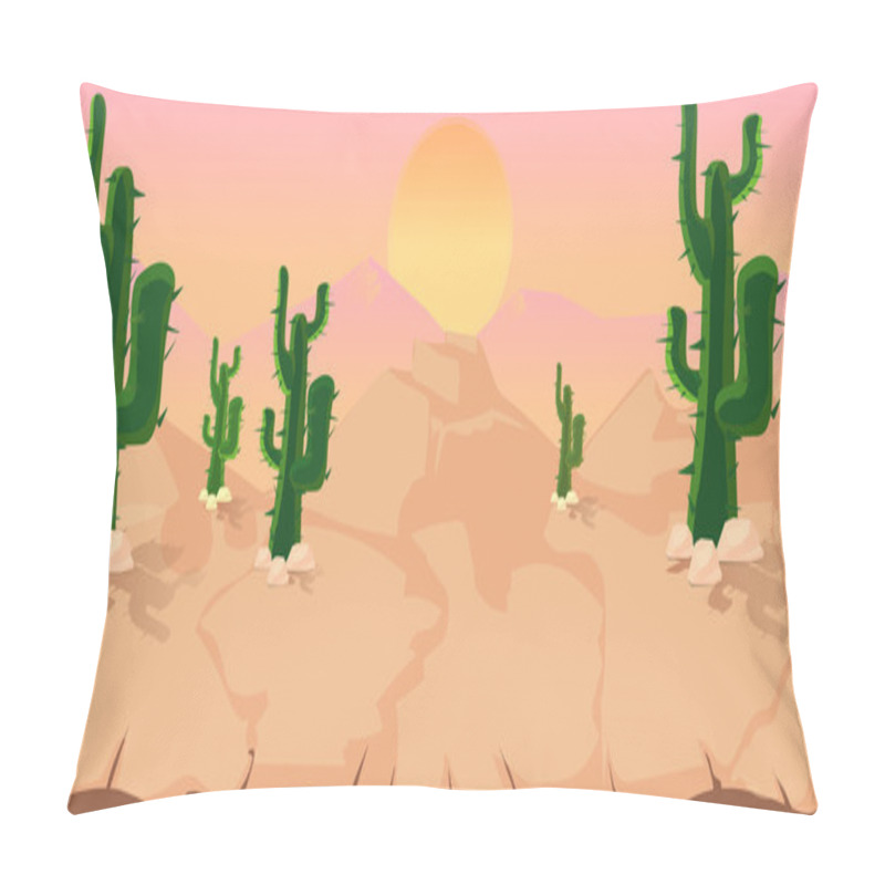 Personality  Cactuses Game Background Pillow Covers