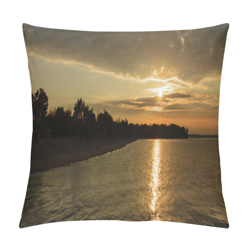 Personality  Beach Sunset Pillow Covers