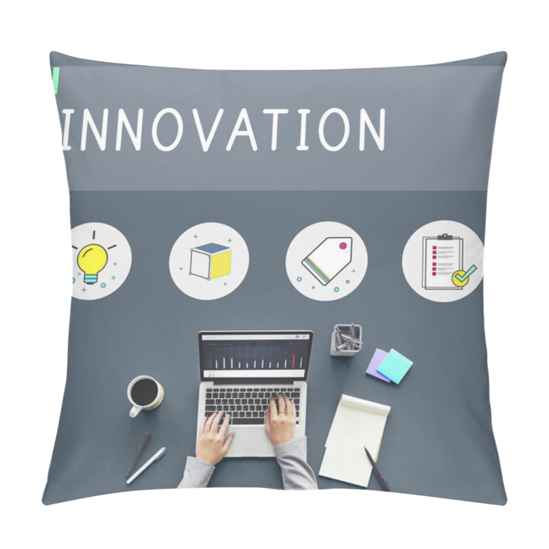 Personality  Person Working On Laptop Computer Pillow Covers