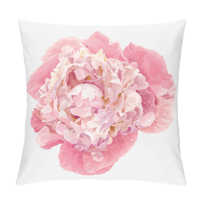 Personality  Pink Peony Flower Pillow Covers