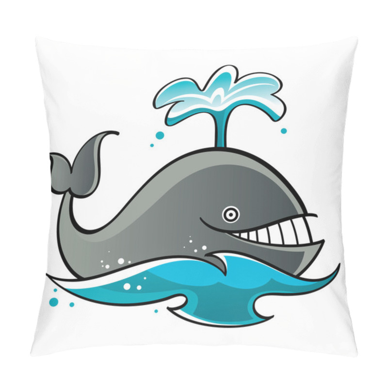 Personality  Whale In The Sea Or Ocean Fountain Fish Mammal Pillow Covers