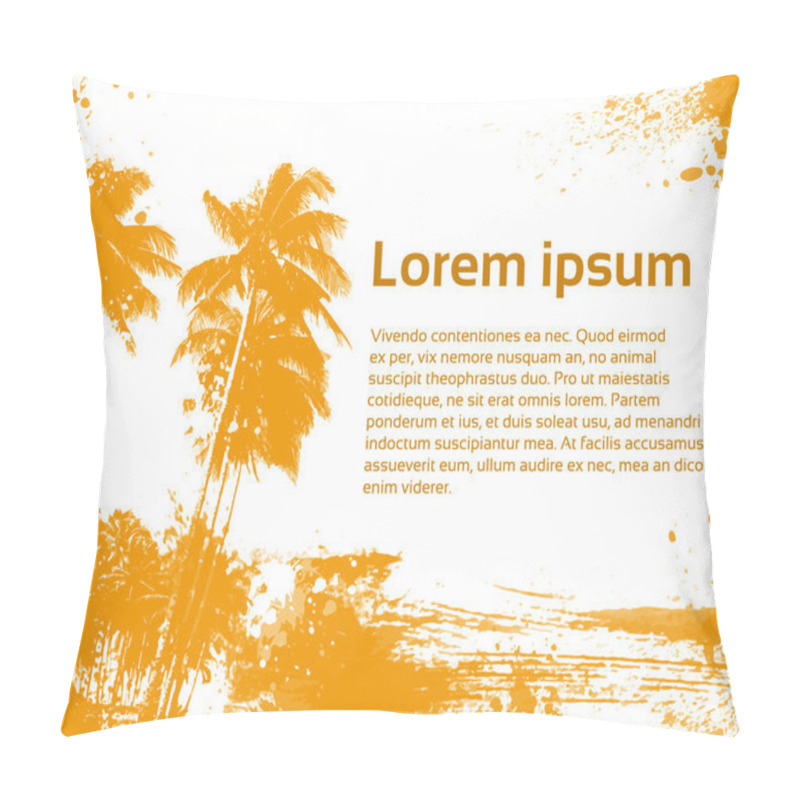 Personality  Palm Trees Tropical Island Pillow Covers