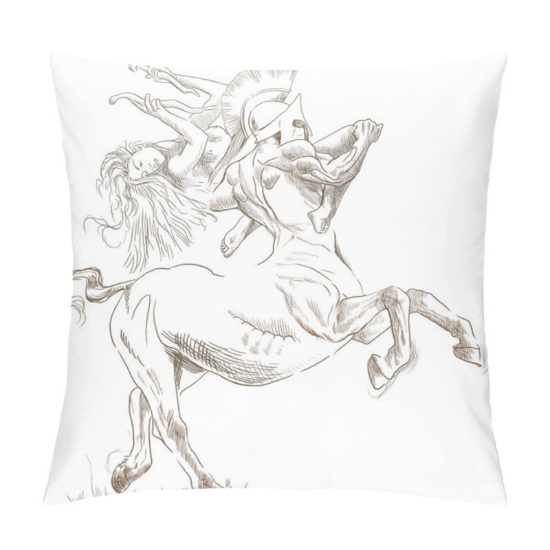 Personality  Centaur And Nymph Pillow Covers