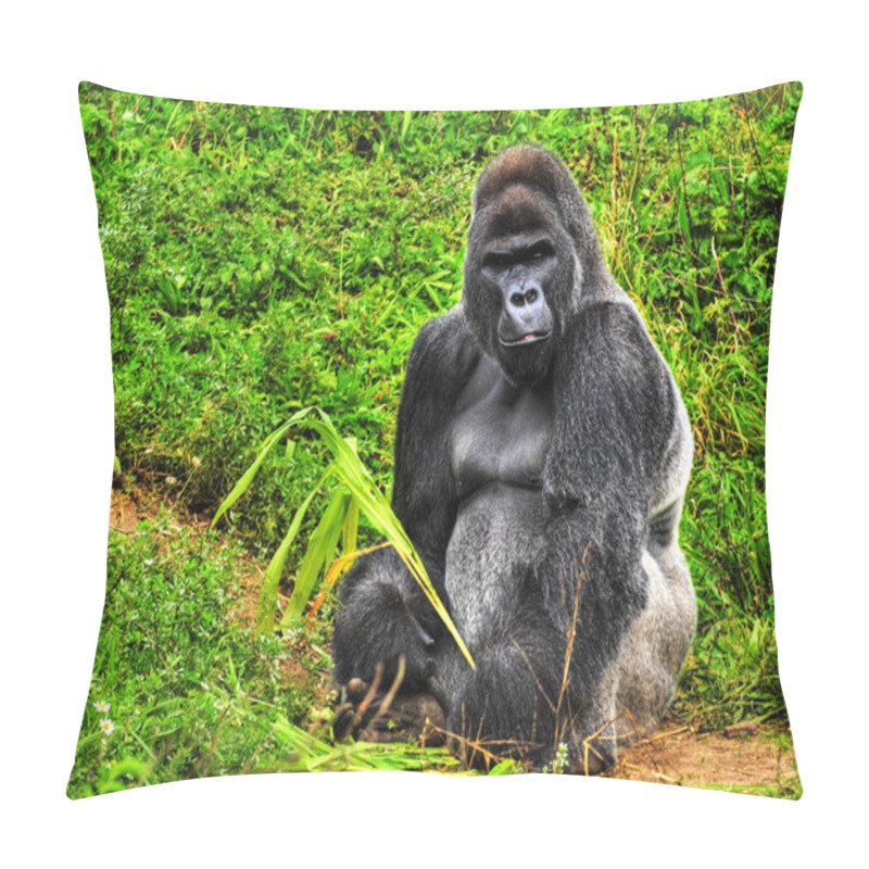 Personality  Male Silverback Gorilla Pillow Covers