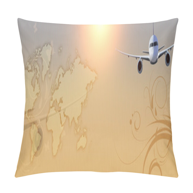 Personality  Futuristic Background. Pillow Covers