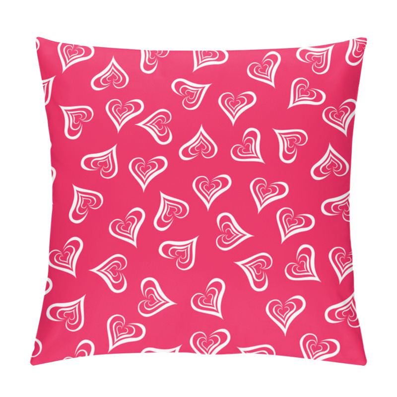 Personality  Seamless Hearts Pattern Pillow Covers