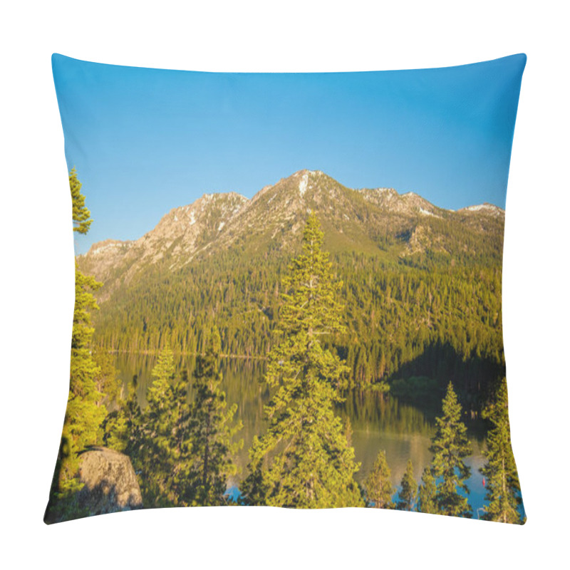 Personality  Lake Tahoe Landscape In California, USA Pillow Covers