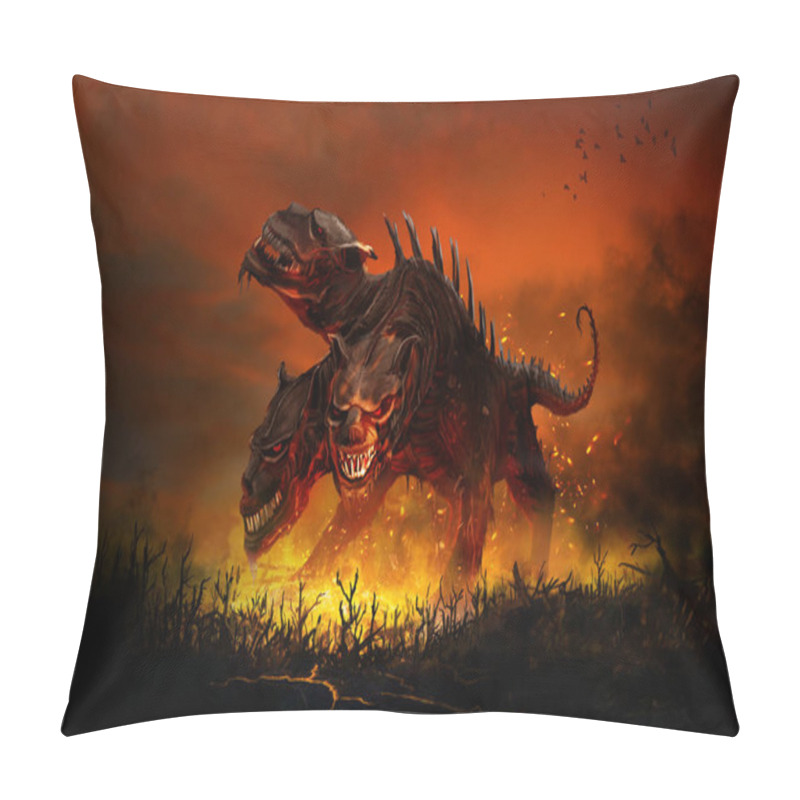 Personality  Scary Cerberus In Hell Pillow Covers