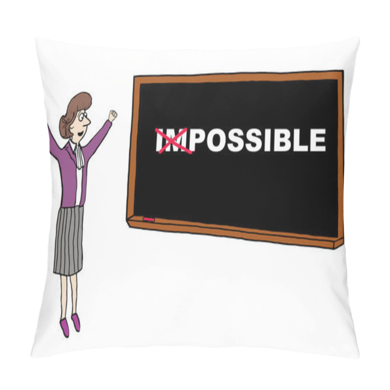 Personality  Woman Makes It Possible Pillow Covers