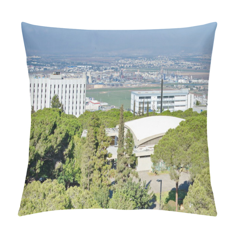 Personality  View Of Haifa, Nesher, And The Krayot, Israel Pillow Covers