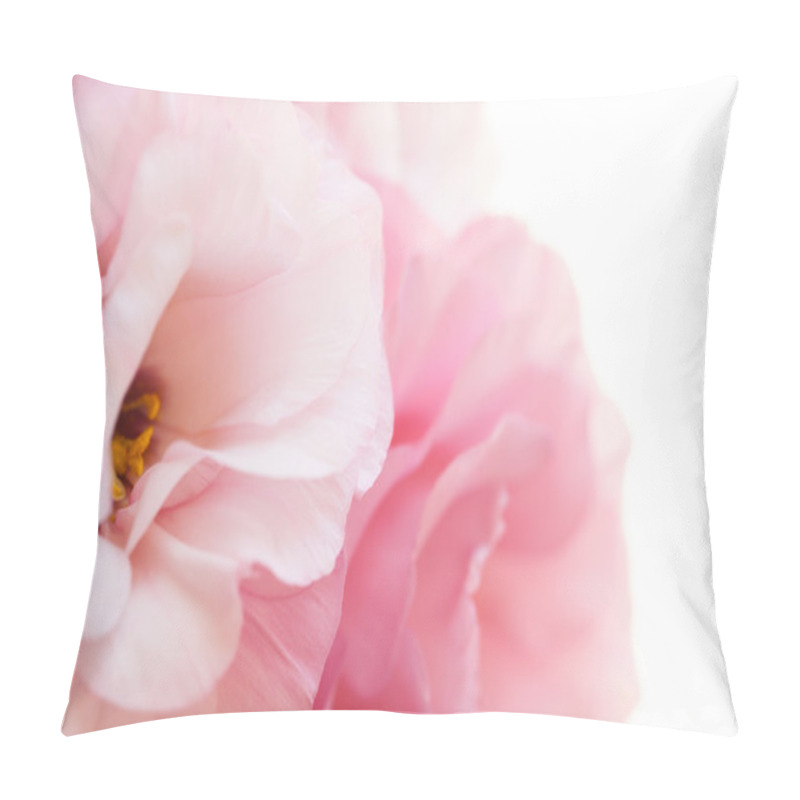 Personality  Romantic Pink Eustoma Background Pillow Covers