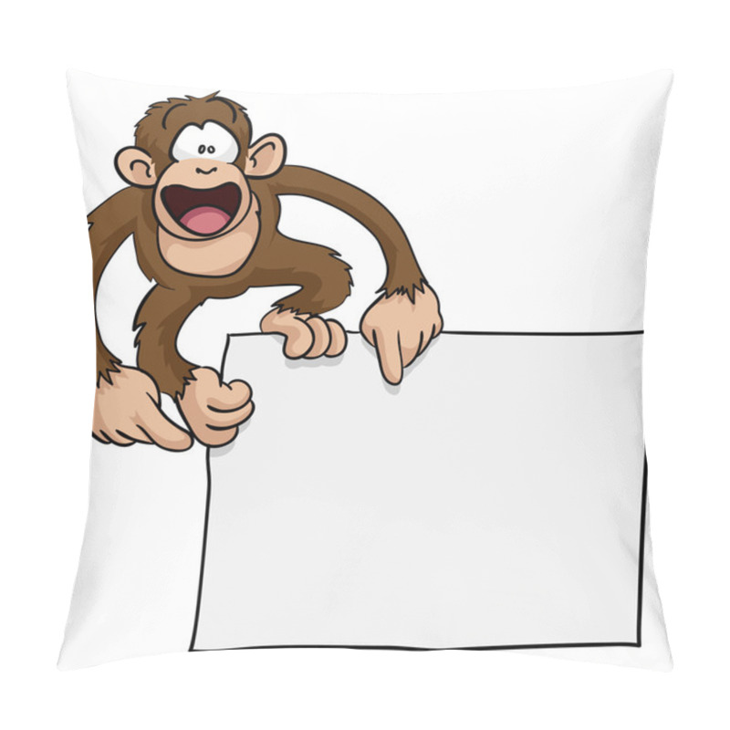 Personality  Crazy Cute Monkey Sign Illustration Pillow Covers