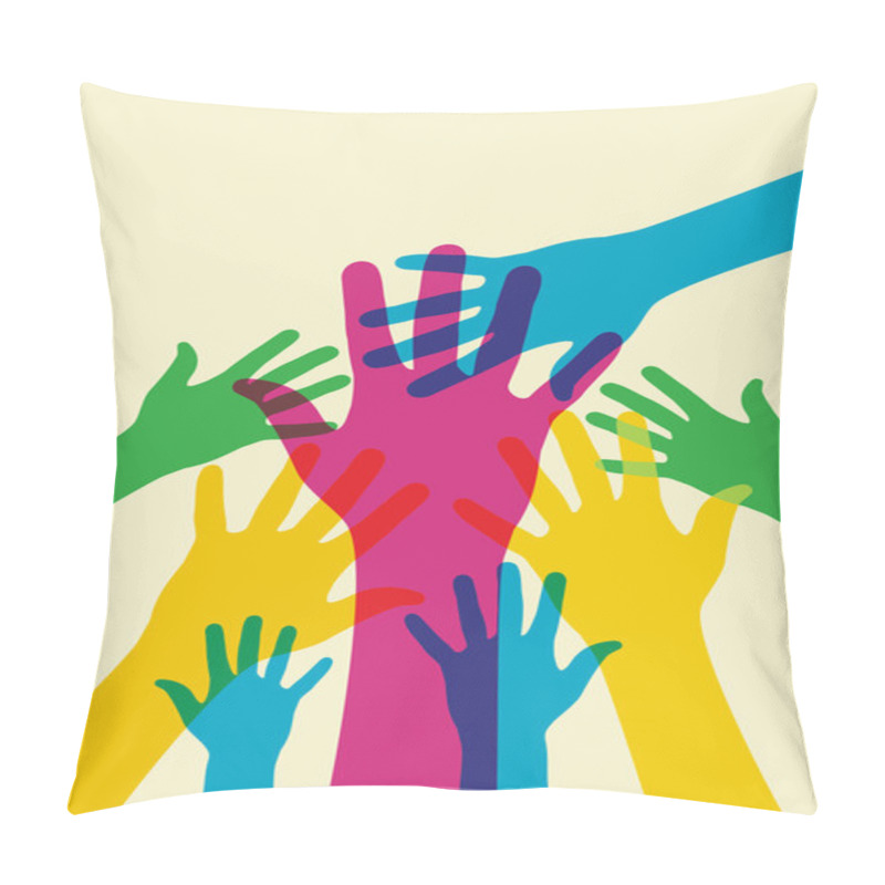 Personality  Helping Hands Pillow Covers