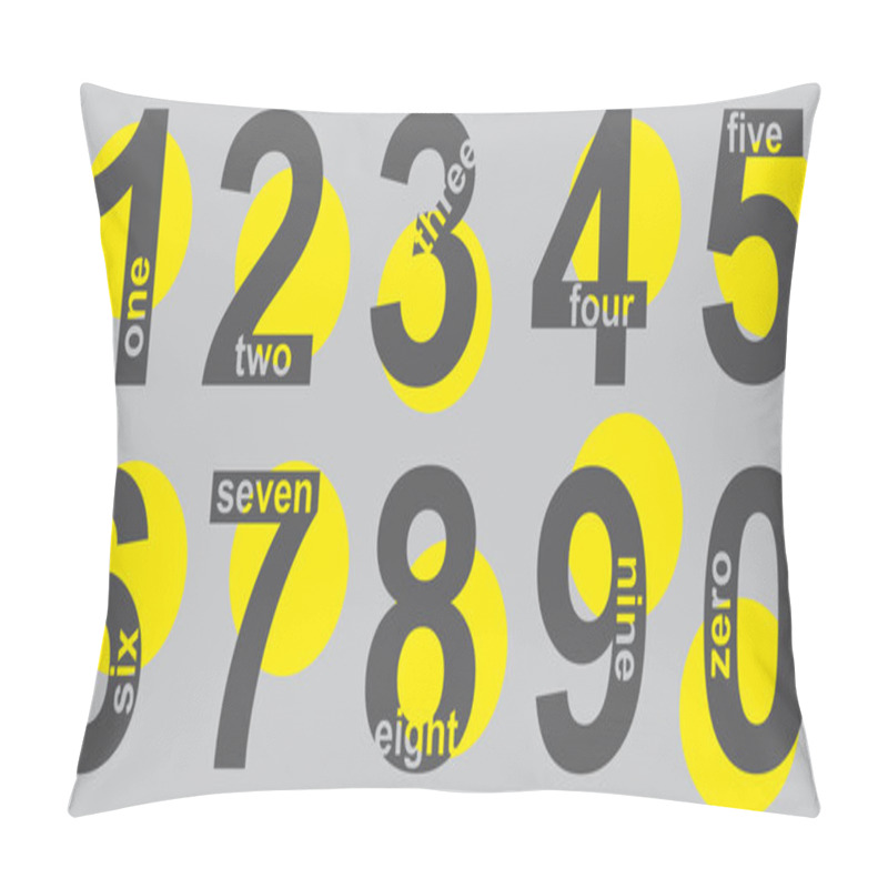 Personality  Set Number Pillow Covers