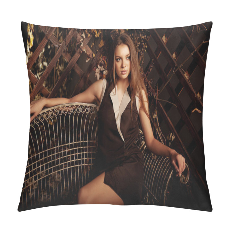 Personality  Luxury Beauty Young Woman In A Mystical Forest Pillow Covers