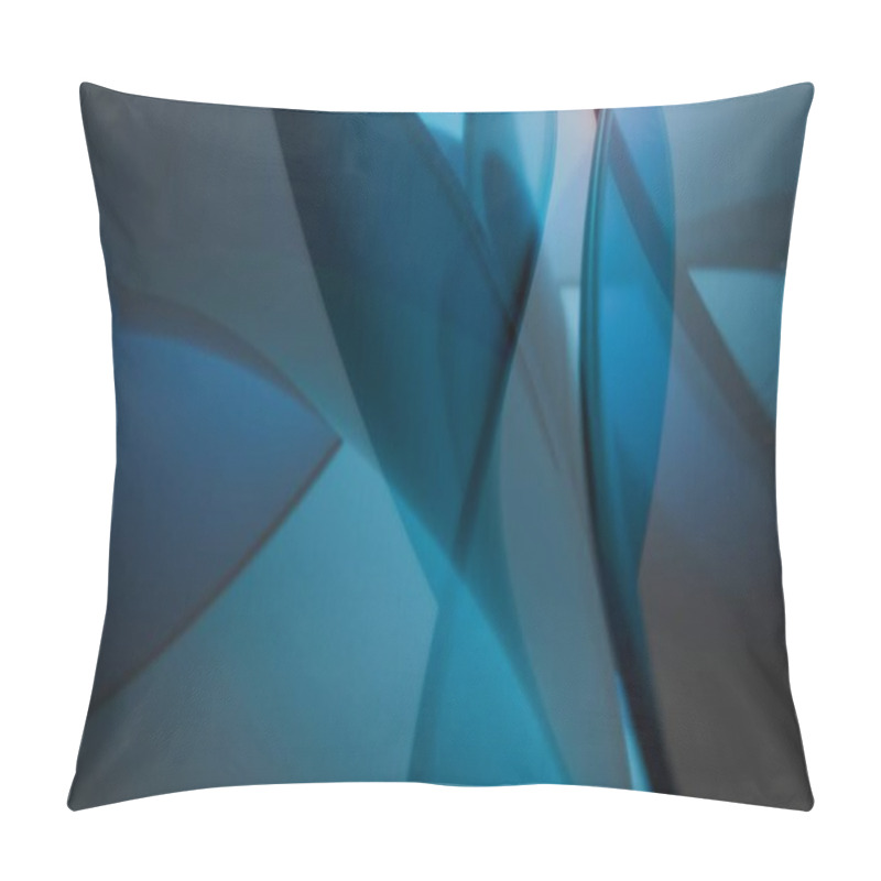 Personality  Abstract Gradient Glass Curves In Soft Focus Pillow Covers