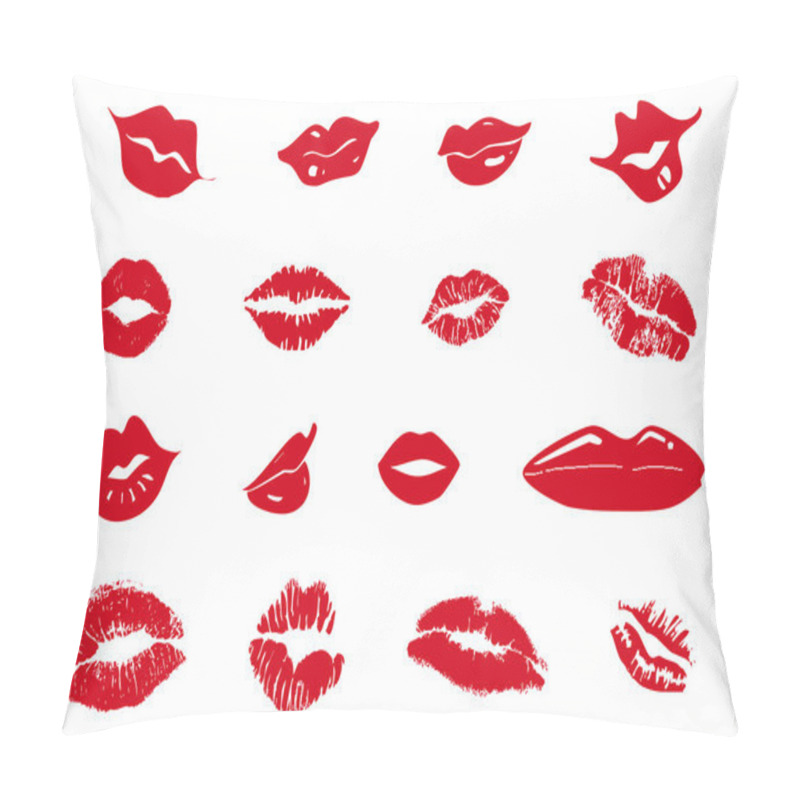 Personality  Set Of Red Lips Pillow Covers