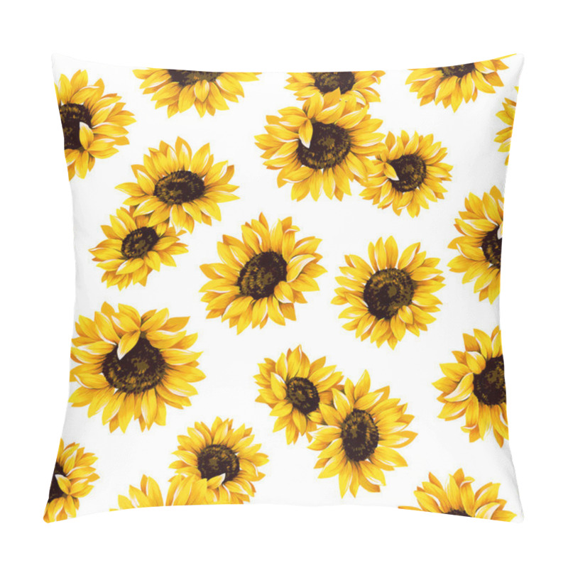 Personality  Sunflower Pattern Pillow Covers