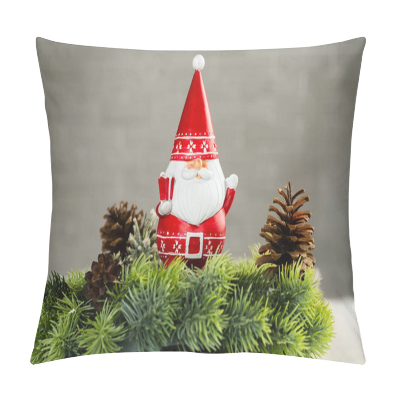 Personality  Santa Claus Figurine. Christmas Decor. Christmas Mood. Pillow Covers