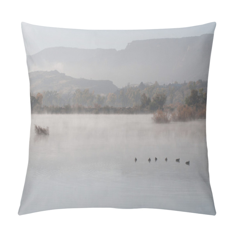 Personality  Foggy Morning At Red Rocks Lake Pillow Covers