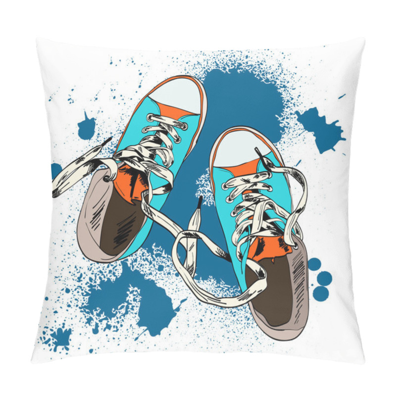 Personality  Gumshoes Sketch Grunge Pillow Covers