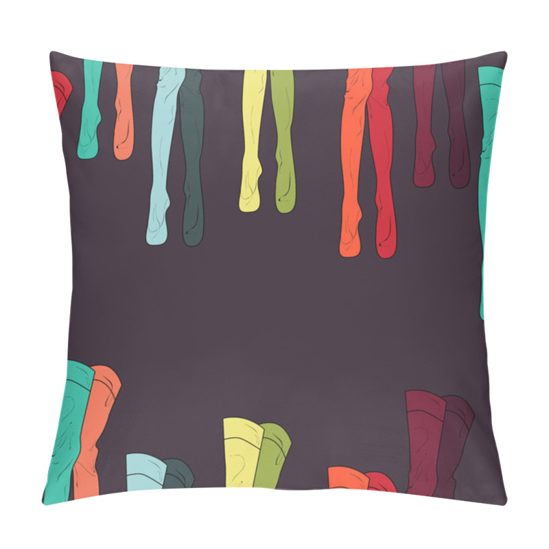 Personality  Vector Background With Tights. Pillow Covers