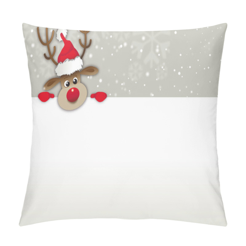 Personality  Greeting Card Reindeer Pillow Covers