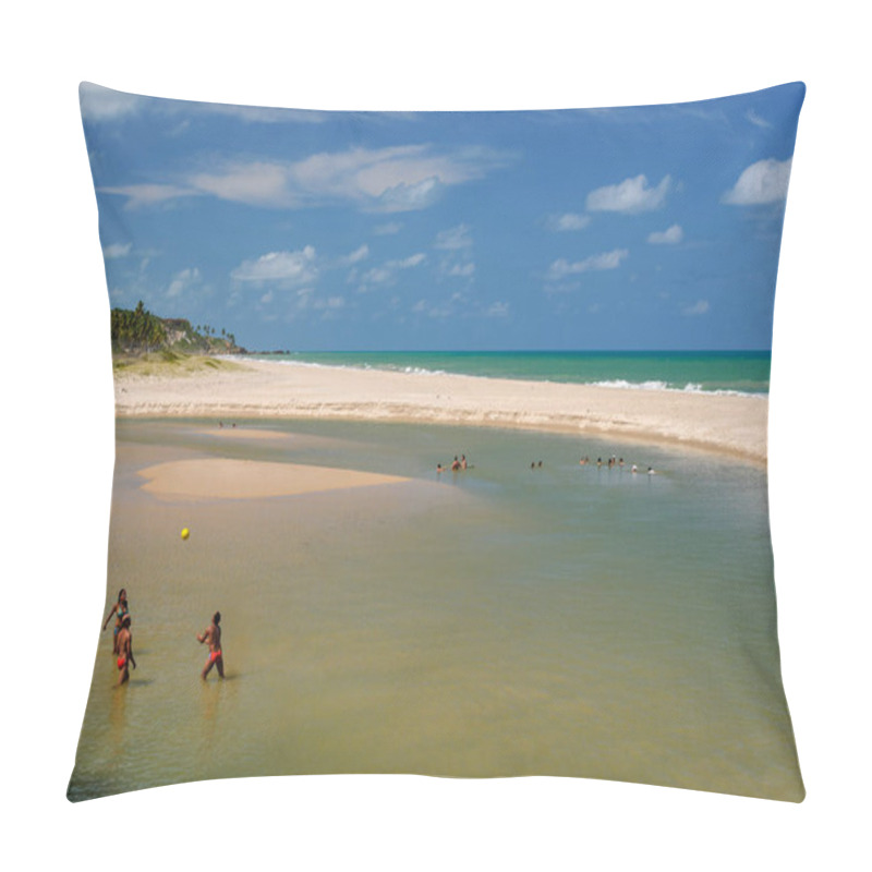 Personality  Beautiful Beach, Conde, Near Joao Pessoa, Paraiba, Brazil On February 11, 2007. Pillow Covers