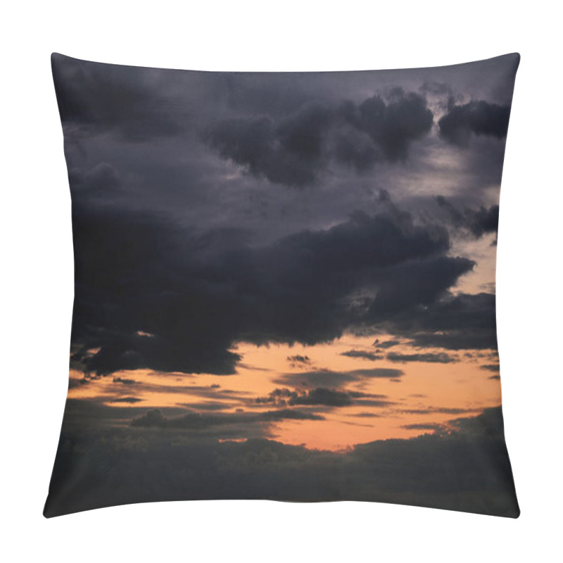 Personality  Beautiful Sunset - Dark Sky With Clouds And Sunlight Pillow Covers