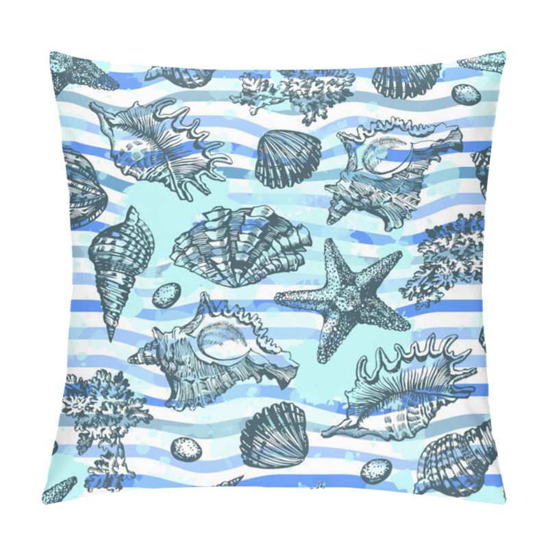 Personality  Decorative Sea Seamless Paper . Pillow Covers