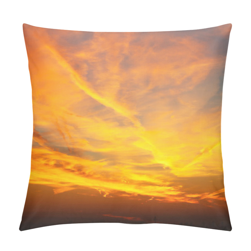 Personality  Sunset Over City Pillow Covers