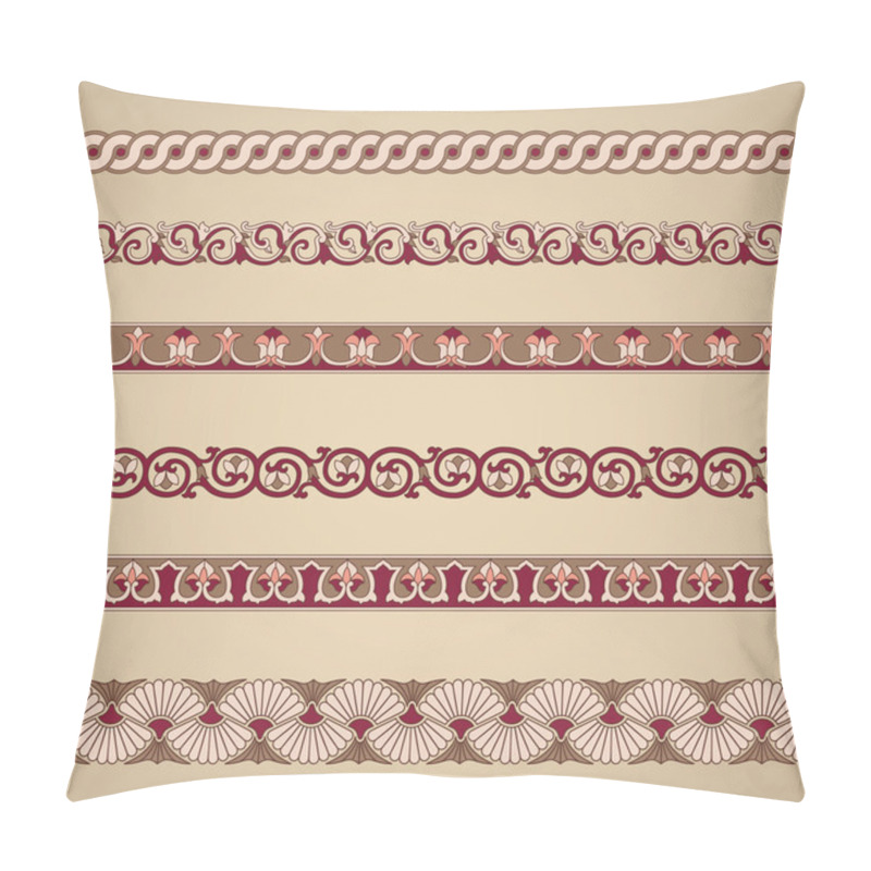 Personality  Seamless Floral Tiling Borders Pillow Covers