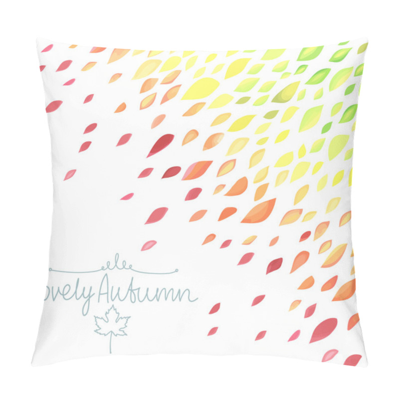 Personality  Lettering With Motley Leaves  Pillow Covers