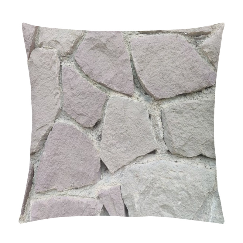 Personality  Fragmented Yet Strong: Metaphor Of Unity In Diversity Through Stone Patterns, Symbolizing Strength In Imperfection Pillow Covers