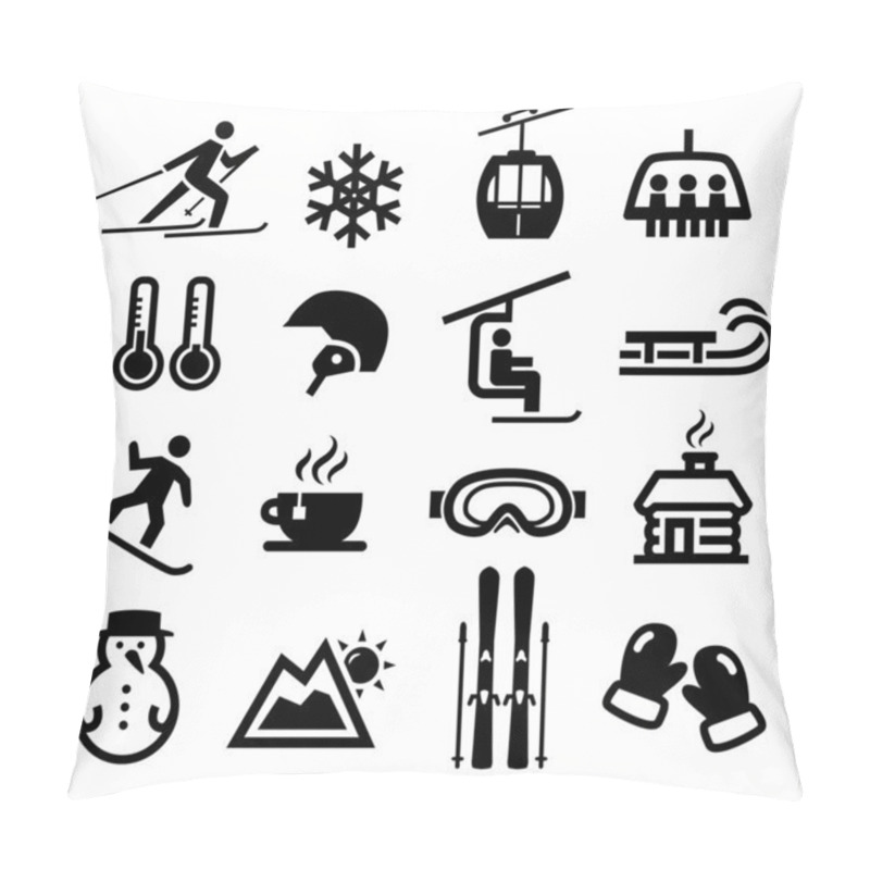 Personality  Winter Icons Pillow Covers