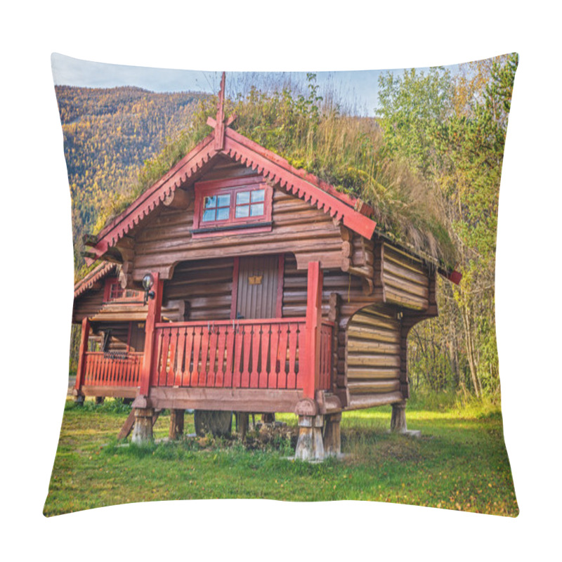 Personality  Camping Cabins Near Hallingskarvet National Park In Norway Pillow Covers