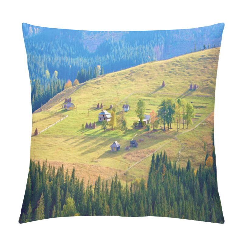 Personality  Autumn Mountain Village Pillow Covers