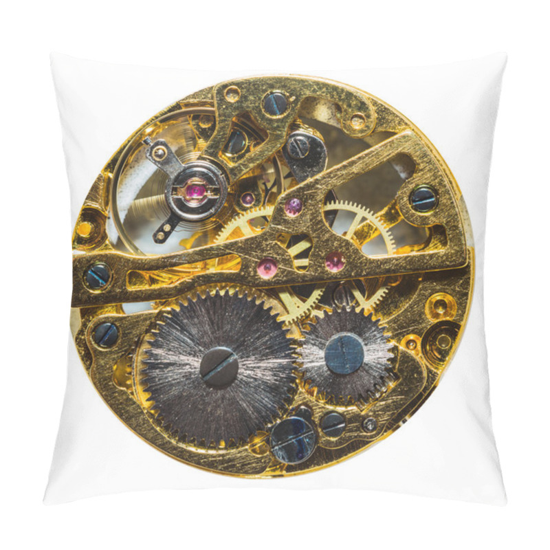 Personality  Part Of Clockwork With Gears And Ruby Pillow Covers