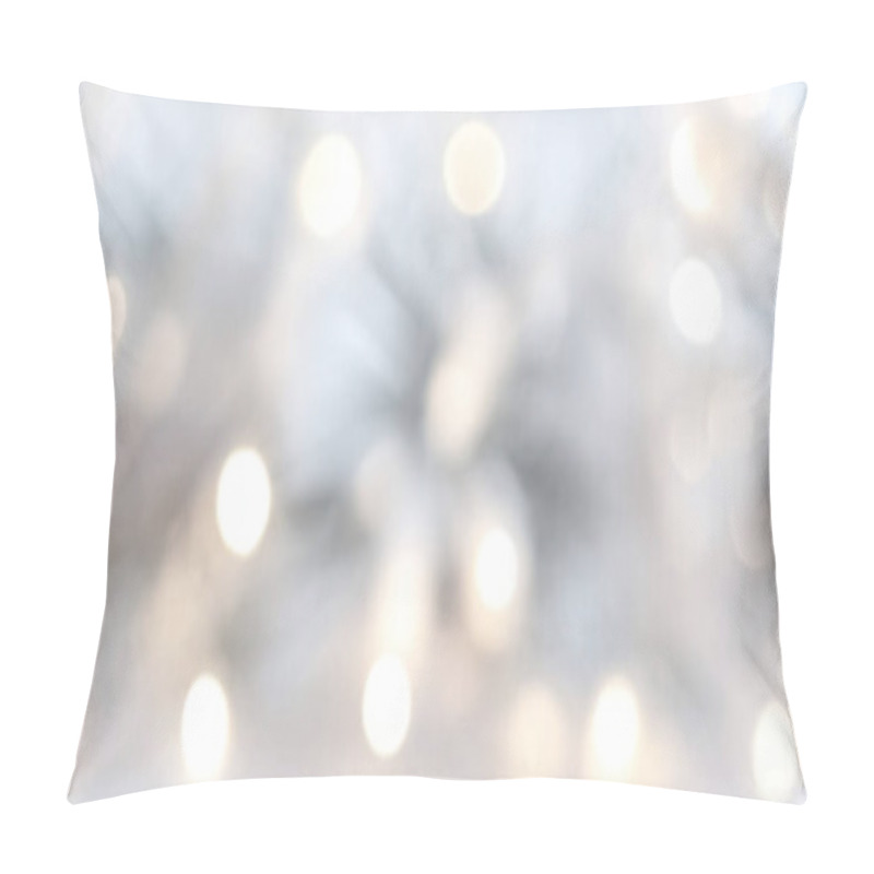 Personality  Abstract Blurred White Glowing Lights Creating A Dreamy Atmosphere. Pillow Covers