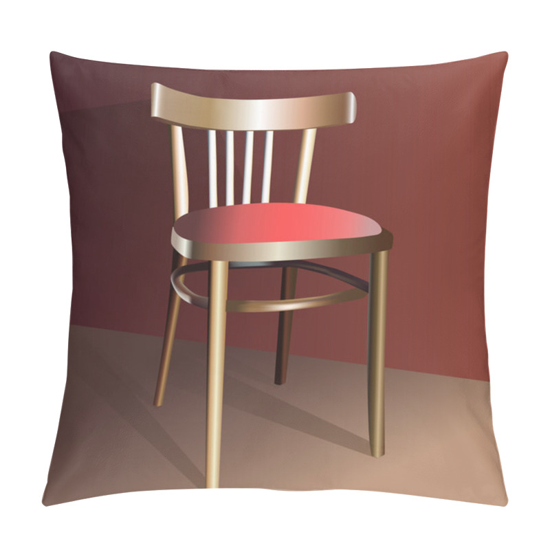 Personality  Realistic Chair, Vector Design Pillow Covers