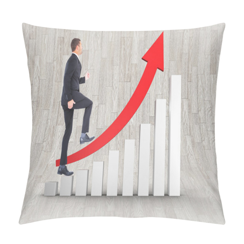 Personality  Businessman Walking With Leg Up Pillow Covers