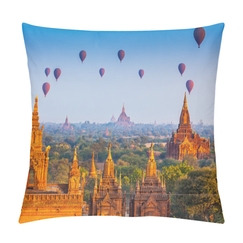 Personality  Temples In Bagan, Myanmar Pillow Covers