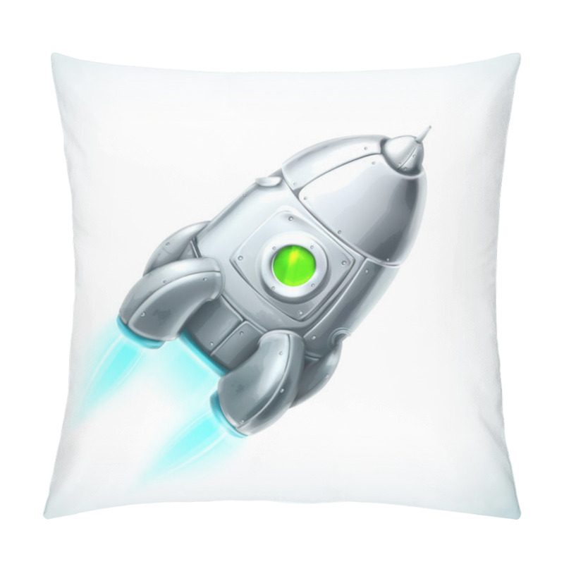 Personality  Spacecraft, Vector Icon Pillow Covers