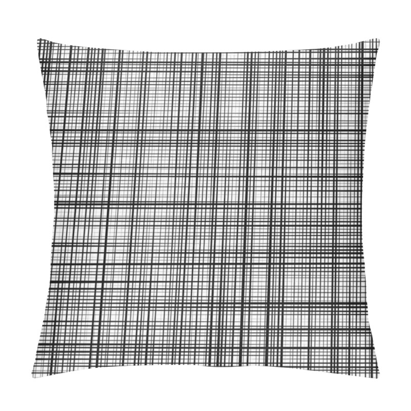 Personality  Horizontal And Vertical Black Stripes Pillow Covers