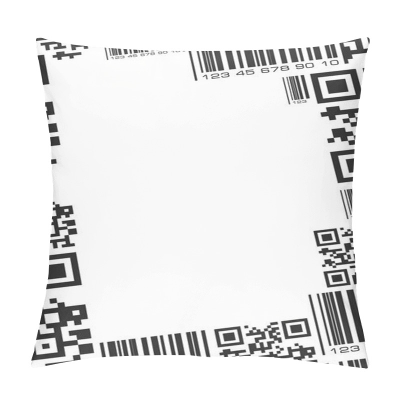 Personality  Frame In Barcode Style Pillow Covers