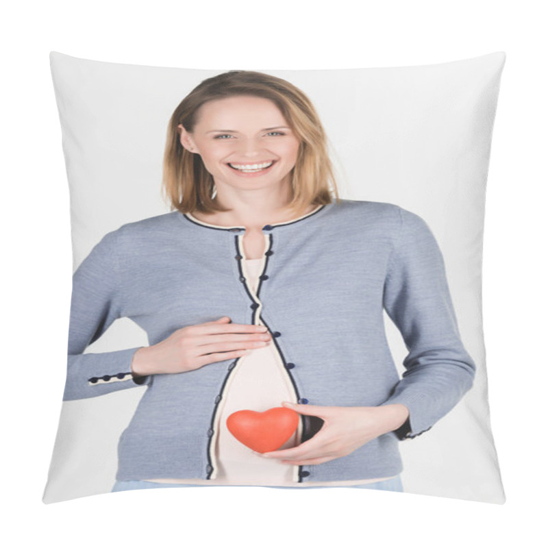 Personality  Portrait Of Pregnant Woman Pillow Covers