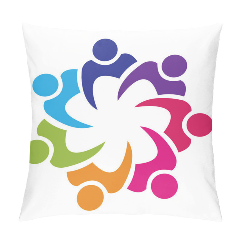 Personality  Teamwork Union Logo Vector Pillow Covers