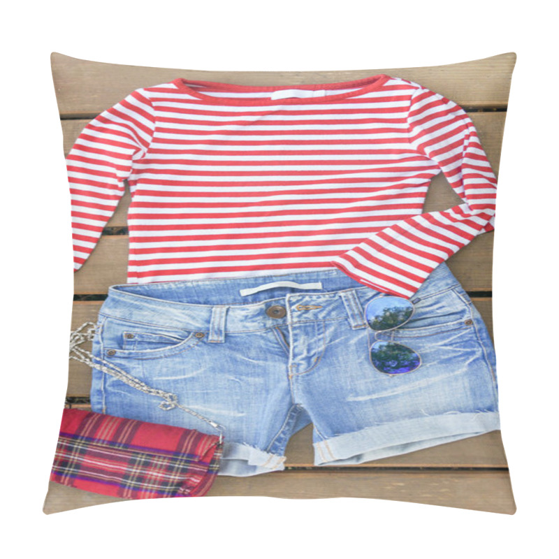 Personality  Women Jeans Shorts Pillow Covers