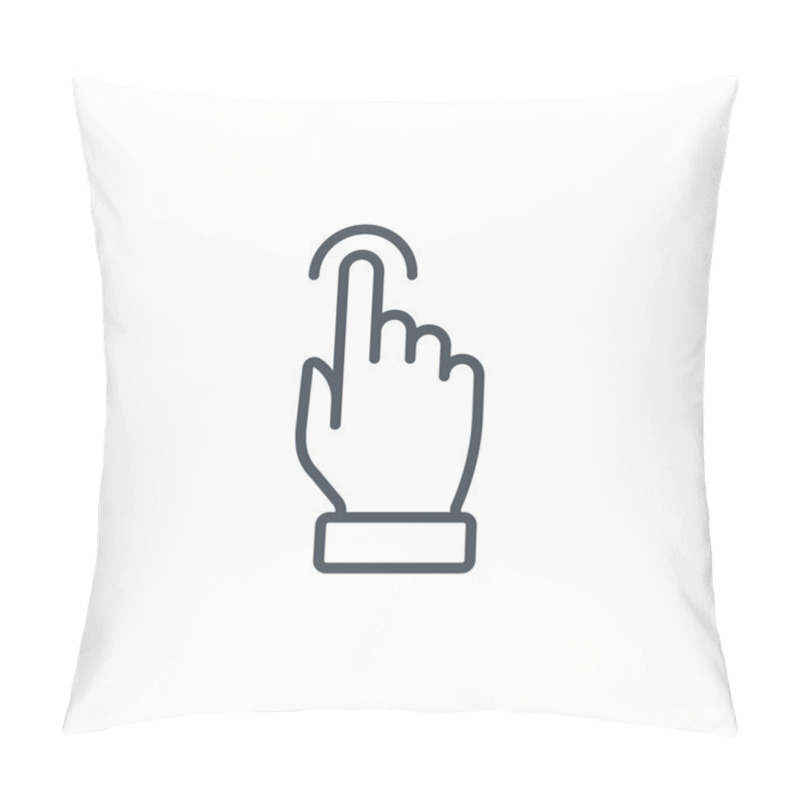 Personality  Multi Touch, Hand, Finger, Gesture Icon Pillow Covers